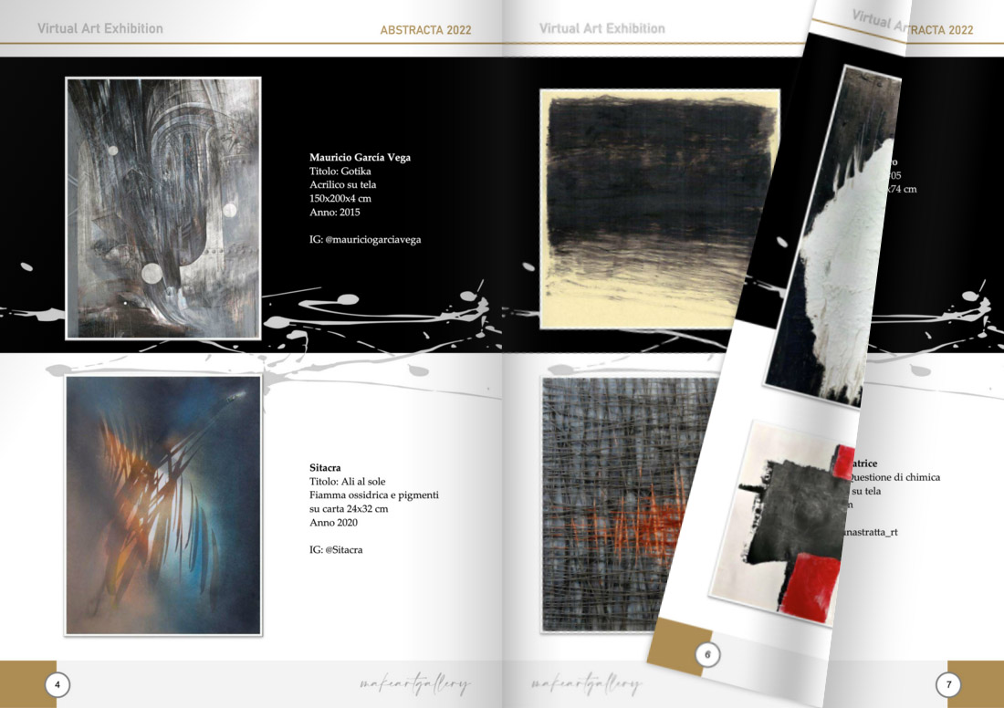 Catalogo pdf della mostra collettiva Abstracta, 2022