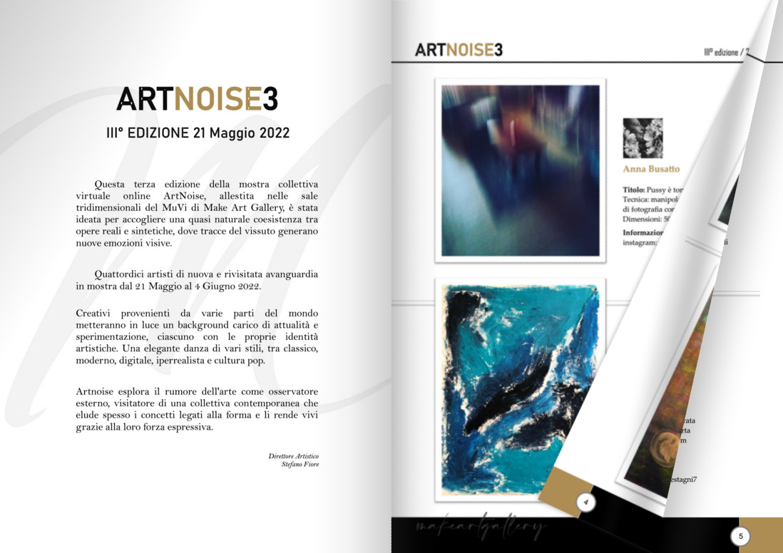 Catalogo della mostra collettiva virtuale ArtNoise Terza Edizione 2022