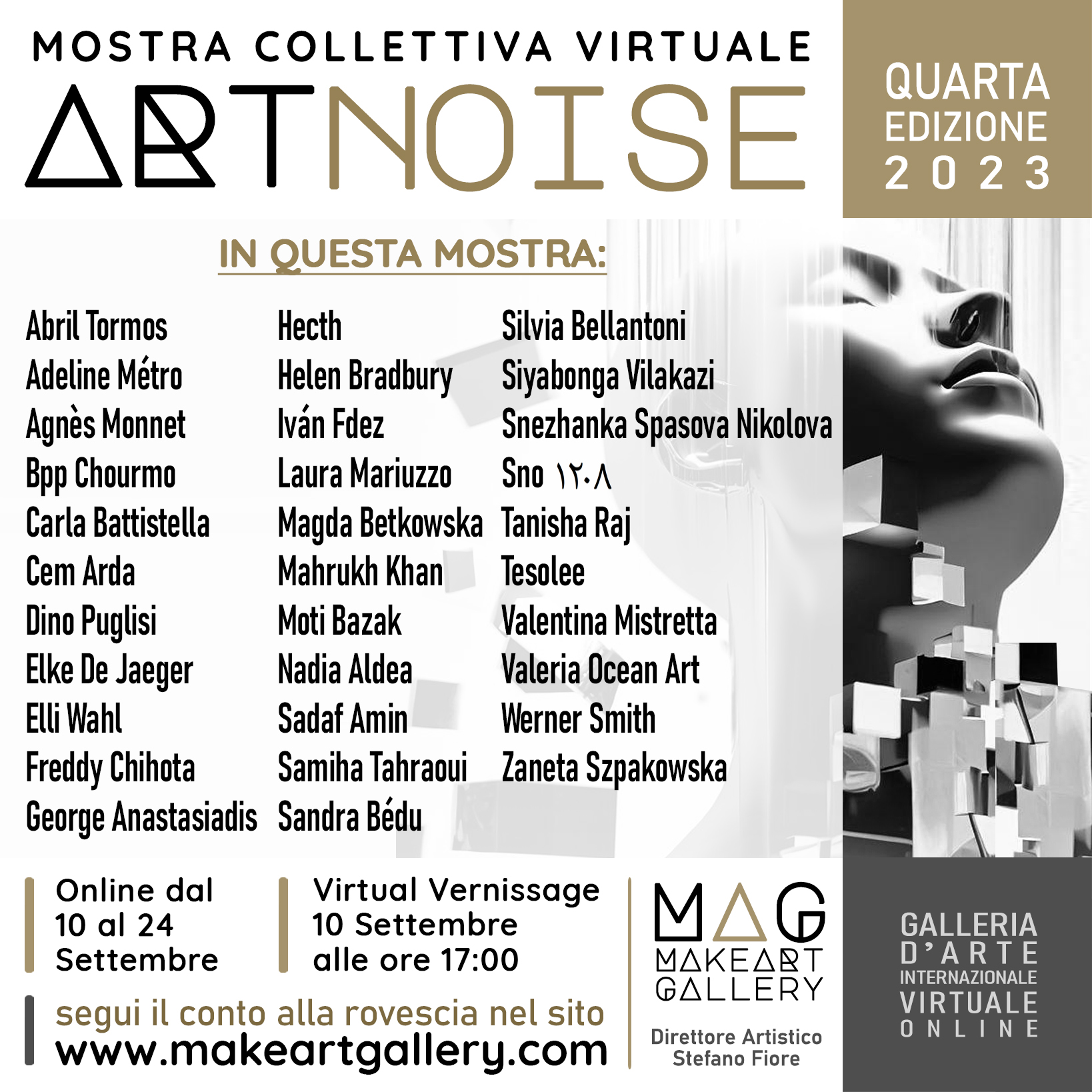 Art Noise 4, Mostra Collettiva Virtuale Online - Make Art Gallery Roma