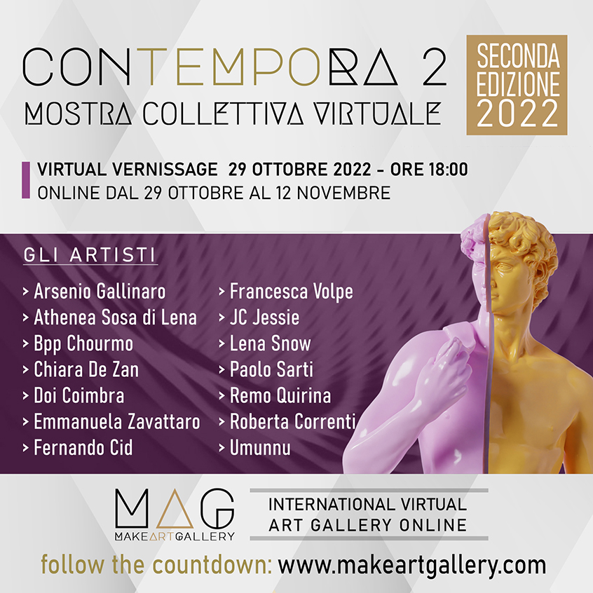 Contempora 2 - Mostra Collettiva Virtuale Online - Make Art Gallery, galleria d'arte virtuale