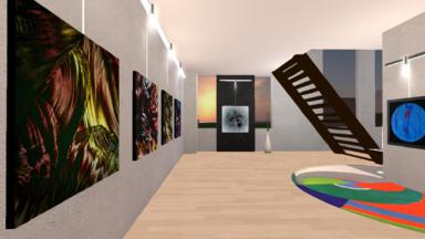 Fotografia in galleria per la mostra virtuale metaversum 2